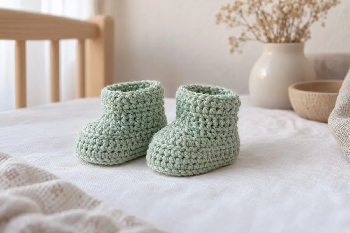 Baby Booties, crocheted