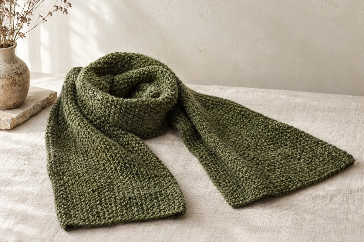 Glen Scarf, knitted