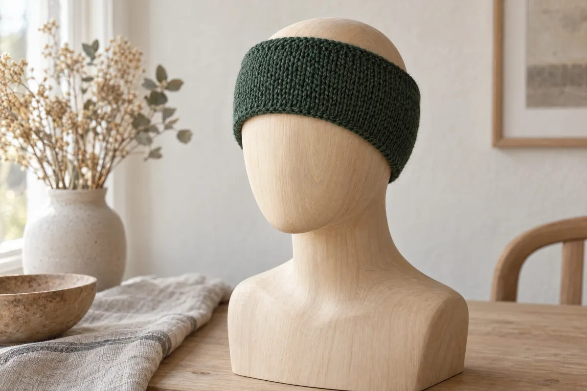 Lane Headband, knitted