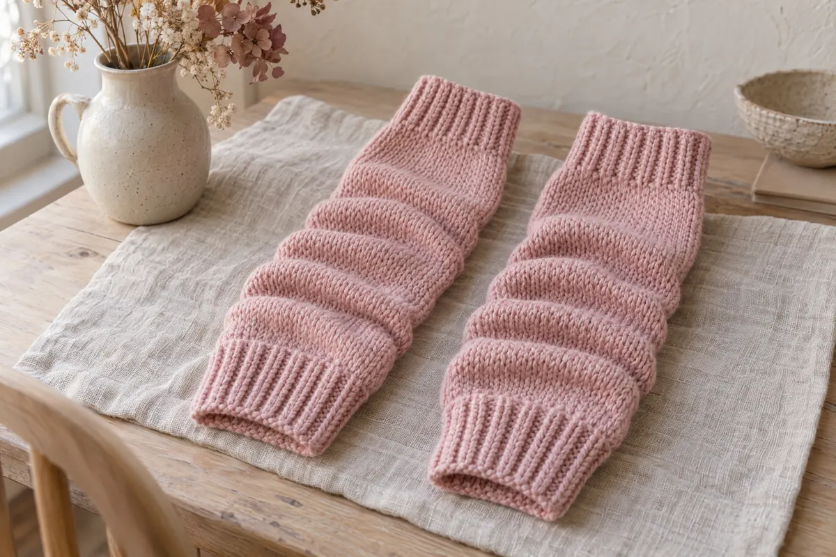 Slouchy Leg Warmers, knitted