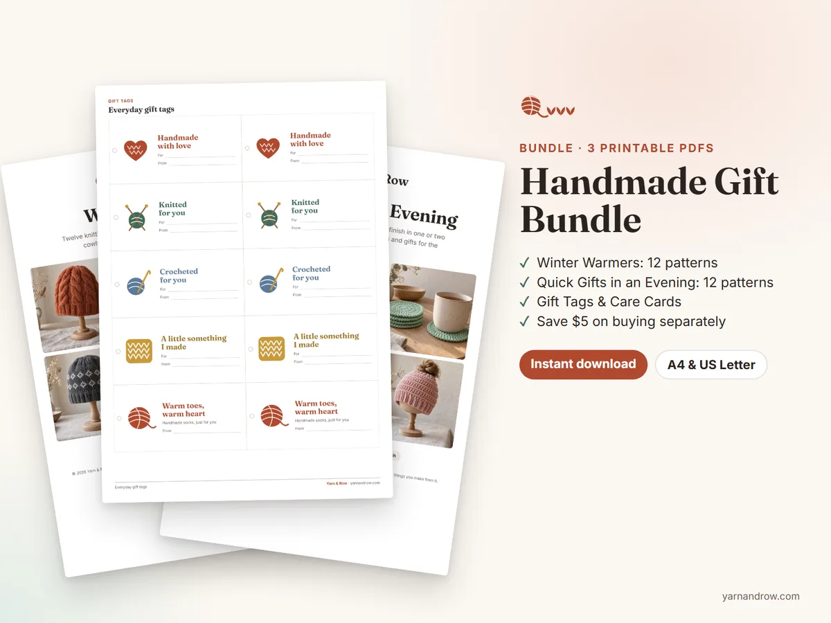 Handmade Gift Bundle: pages from the printable PDF