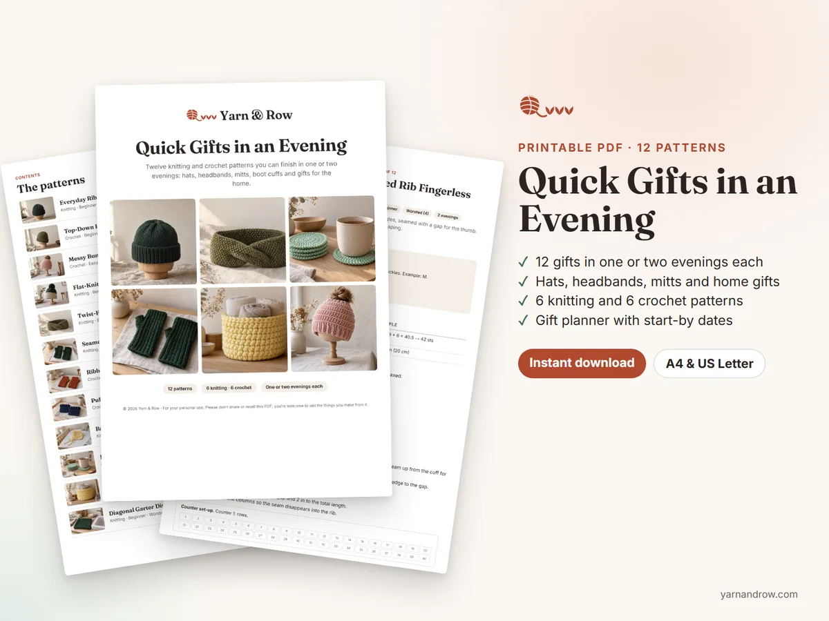 Quick Gifts in an Evening: pages from the printable PDF